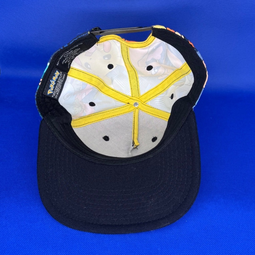 Bioworld Pokemon Pikachu Charmander All Over Snapback Flat Hat 2014 Nintendo Cap - Picture 4 of 5